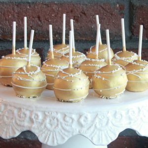 Metallic Gold Cake Pops