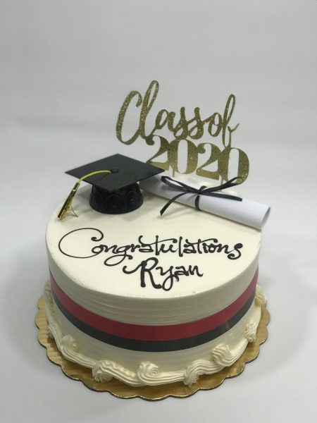 Congratulations In Gold Cake