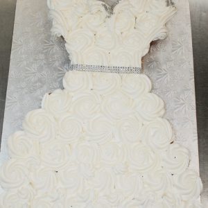 Pull Apart Wedding Dress Cupcakes